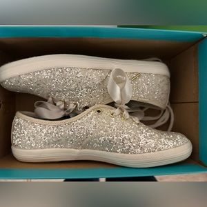 Kate Spade Glitter Cream Keds